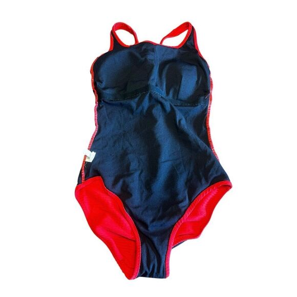 Gottex woman’s 10 fire engine red one piece swinsuit tummy control bathing suit - Picture 3 of 6